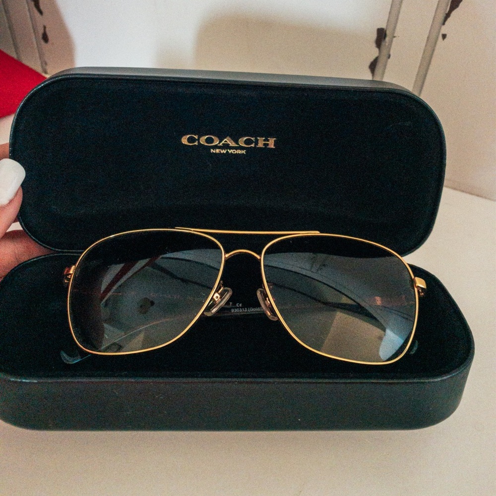 Coach aviator sunglasses